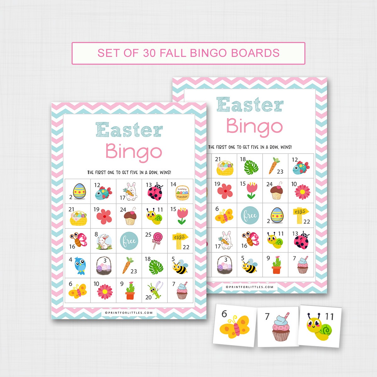 Free Printable Easter Bingo Game Cards for Kids